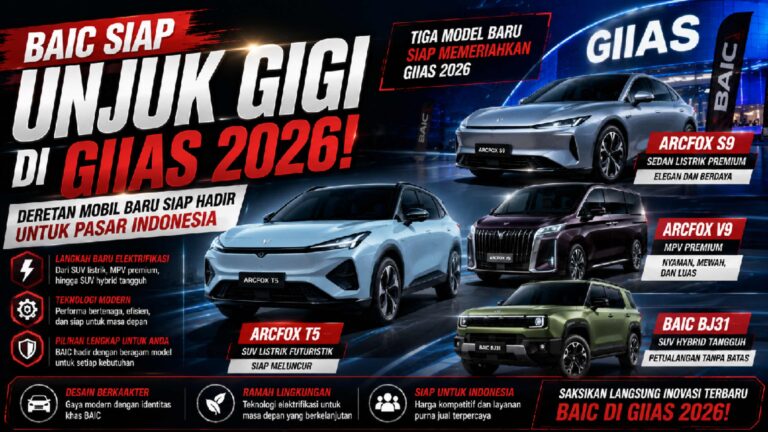 BAIC Siap Ramaikan GIIAS 2026, Deretan Mobil Listrik dan SUV Hybrid Baru Siap Mengaspal