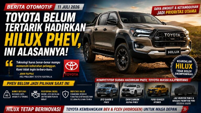 Toyota Belum Terburu-buru Hadirkan Hilux PHEV, Fokus Jaga Performa dan Keandalan
