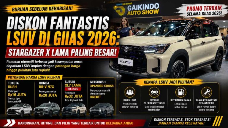 Diskon LSUV GIIAS 2026 Menggiurkan, Potongan Tembus Puluhan Juta