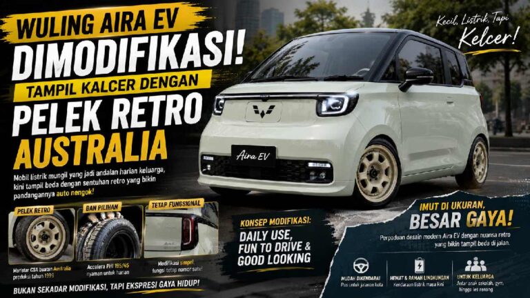 Wuling Aira EV Bergaya Kalcer, Pelek Retro Australia Jadi Pembeda