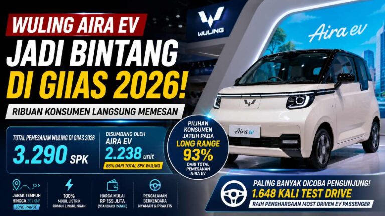 Wuling Aira EV Curi Perhatian di GIIAS 2026, Ribuan Konsumen Langsung Memesan