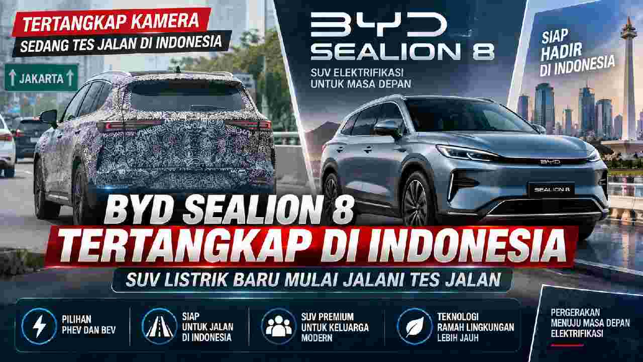 BYD Sealion 8 Terekam Tes Jalan, Sinyal SUV Baru Makin Dekat ke Indonesia
