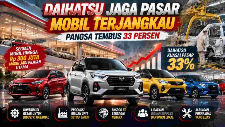 Daihatsu Perkuat Pasar Mobil Terjangkau, Pangsa Nasional Tembus 33 Persen