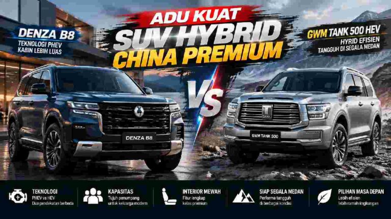 Denza B8 Vs GWM Tank 500 HEV, Adu Kekuatan SUV Hybrid China Premium