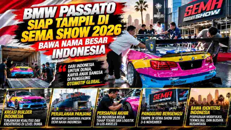 BMW Passato Siap Tampil di SEMA Show 2026, Bawa Kreativitas Indonesia ke Dunia