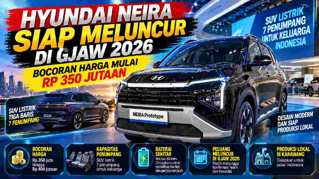 Hyundai Neira Siap Menggoda Pasar, Harga Diprediksi Mulai Rp350 Jutaan