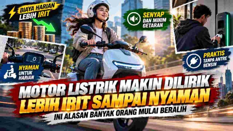 Motor Listrik Makin Dilirik, Lebih Irit dan Nyaman untuk Harian