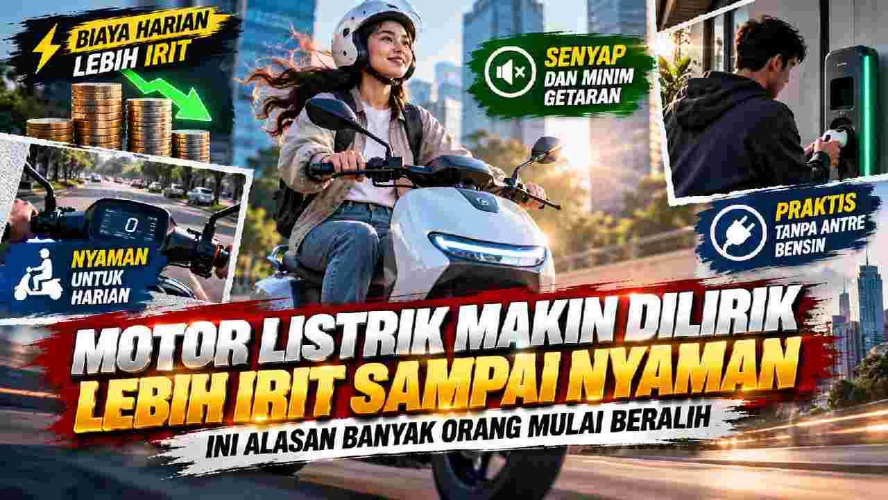 Motor Listrik Makin Dilirik, Lebih Irit dan Nyaman untuk Harian