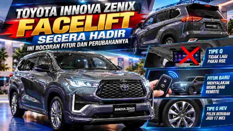 Toyota Innova Zenix Facelift Segera Hadir, Fitur Baru Mulai Terungkap